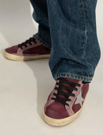Женские кеды Golden Goose Super-Star sneakers Bordo