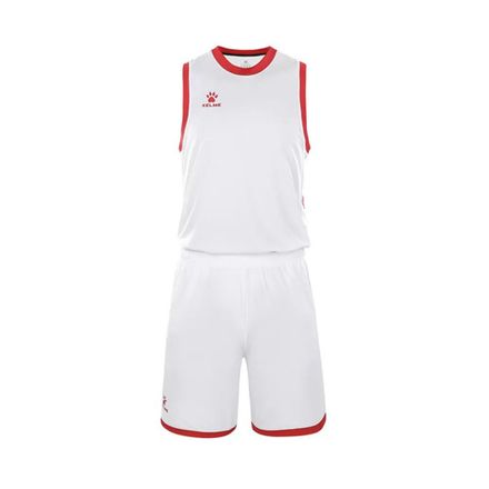 Форма баск. взросл. KELME, 8252LB1006-107-3XL, р.3XL, 100% полиэстер, бело-красный