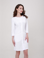 Белый медицинский халат рукав 3/4 Медис Х-248