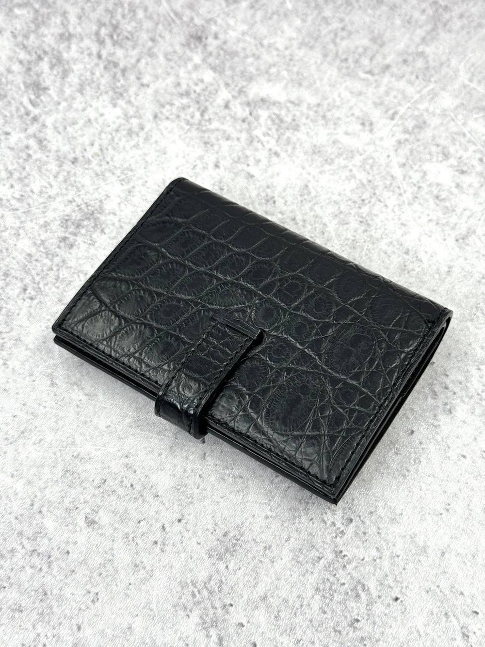 Картхолдер Hermes из кожи крокодила