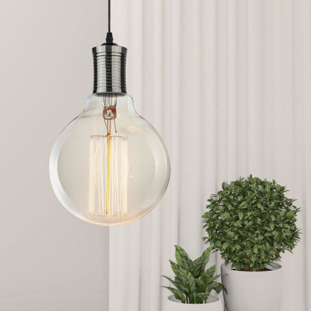 PL13 E27 - 2 PB Подсветка ЭРА Накладной, цоколь Е27, провод 1 м, цвет жемчужно-черный | Подвесные светильники