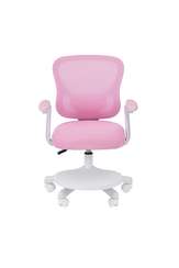 Кресло детское компьютерное CHAIRMAN CH106 розовый, с подножкой