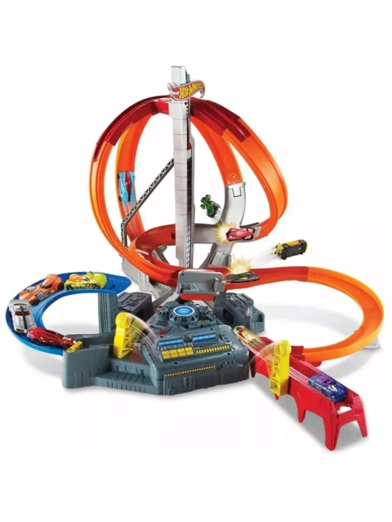 Автотрек Хот Вилс трек трасса Мощный Вихрь CDL45 с машинкой