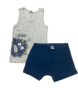 Комплект на мальчика (майка,трусы-боксеры) на рост 98-104 см из 100% хлопка