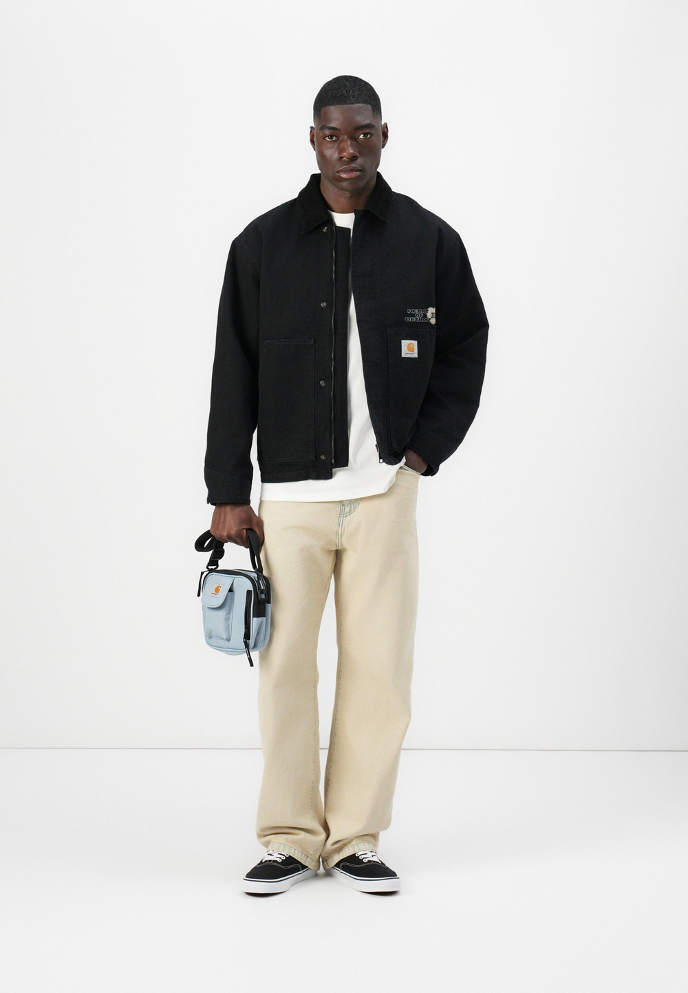 Carhartt WIP LANDON - Джинсы свободного покроя - Белый