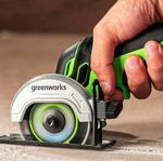 Углошлифовальная машина аккумуляторная Greenworks GD24UCS Арт. 3402007, 24V, бесщеточная,76 мм, без АКБ и ЗУ