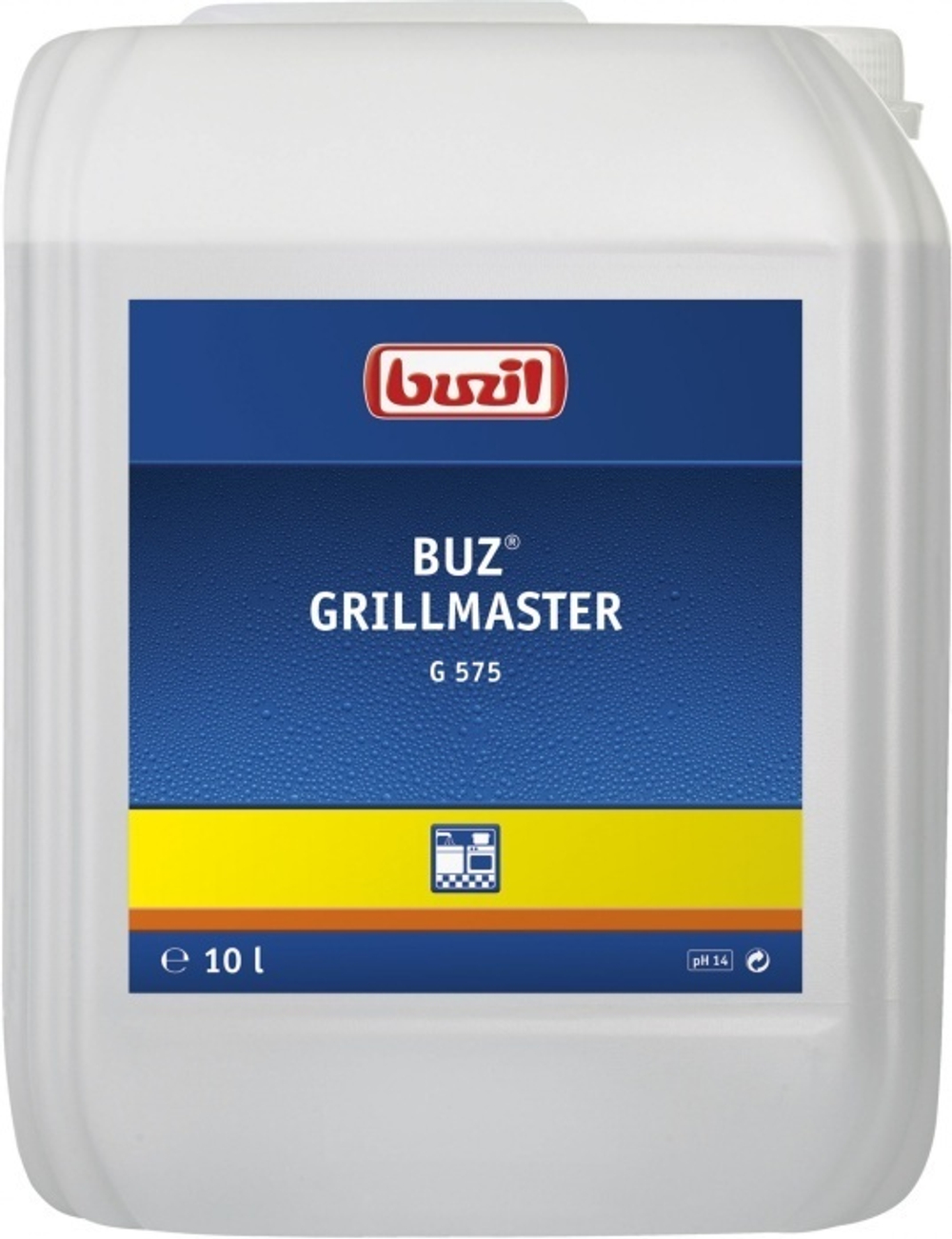 Buz Grillmaster, концентрированное сильнощелочное средство для интенсивной чистки грилей и печей, Buzil 10 л.