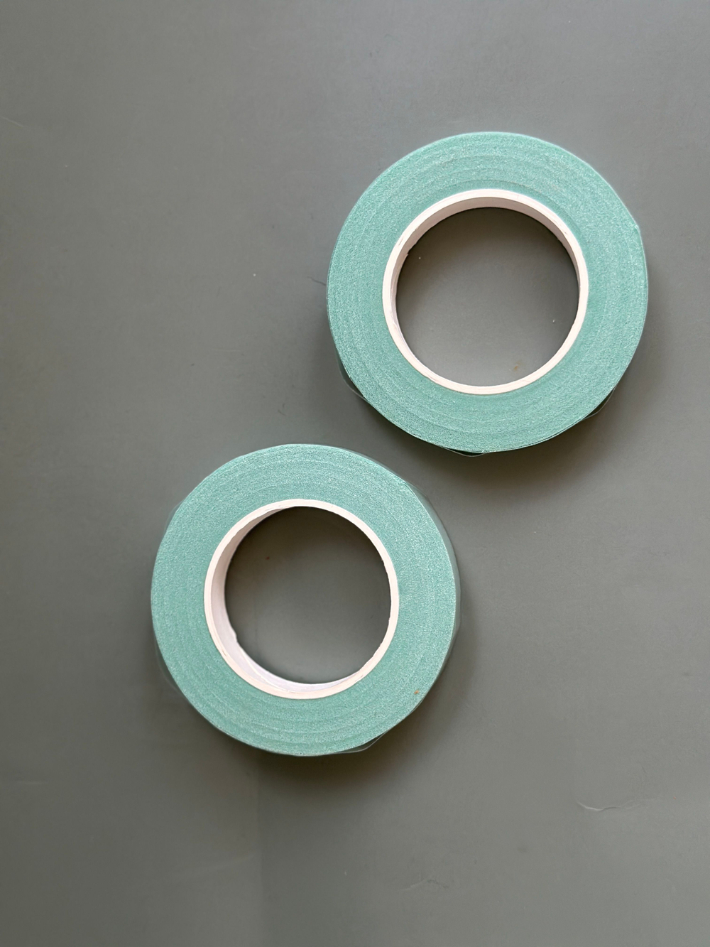 Тейп лента светлая флористическая 13 мм * 27 м (цвет мятный, 2шт.)