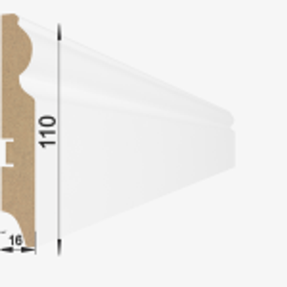 НАПОЛЬНЫЙ ПЛИНТУС МДФ STELLA 110С 2000х110х16 мм - Магазин напольных покрытий в Екатеринбурге. MAXI ПОЛ