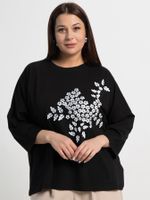 Блуза Ромашка (черная) Б15384-24М LT Collection