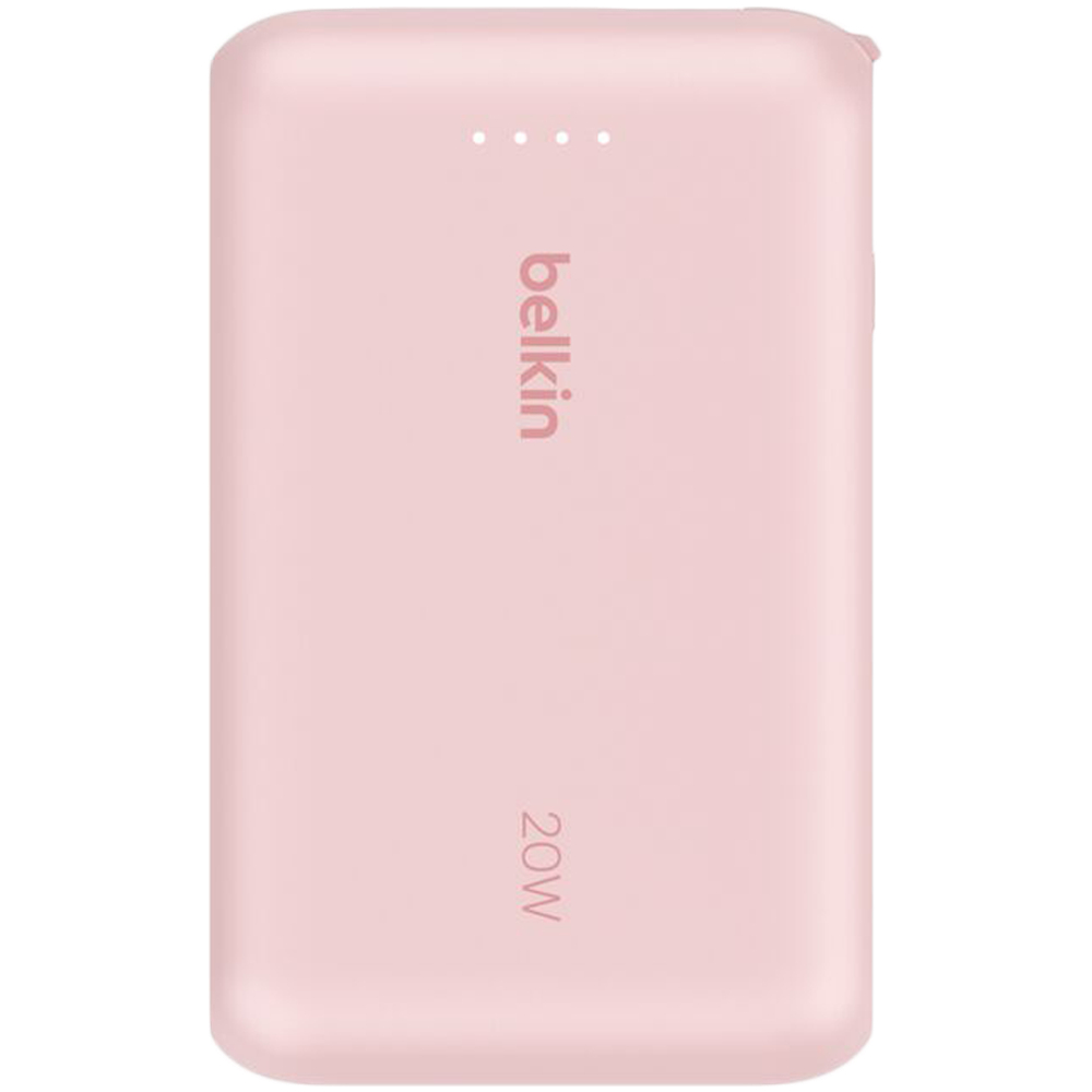 BELKIN 10k PD20w Integrated USB-C Cable Power Bank, Pink