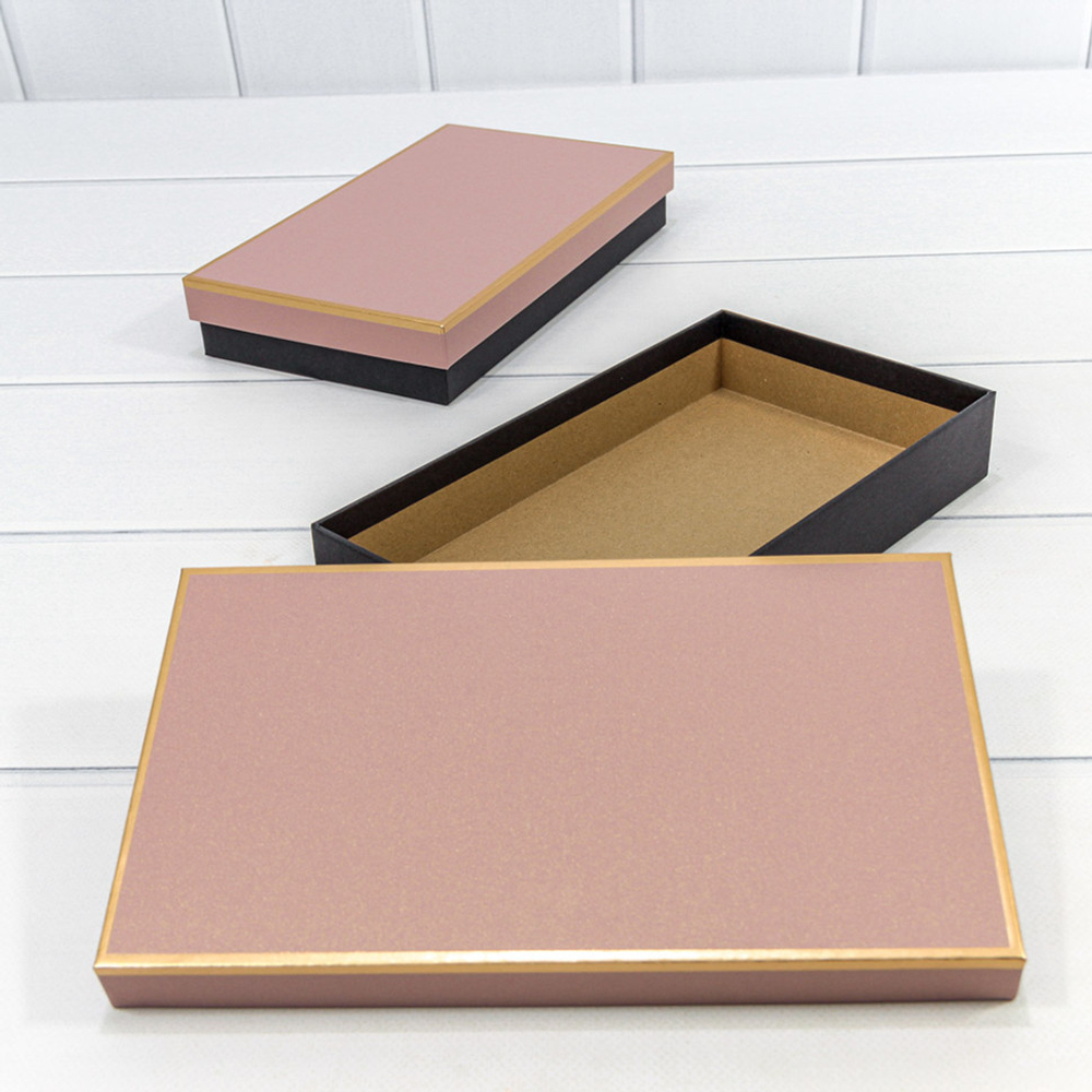 Коробка Ювелирная 24х14х4 см Набор 2 шт (Пудровый)