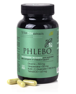 Экстракт для вен, при геморрое супер оксидант ФЛЕБО зим для вен, PHLEBO, 120кап, Сиб-Крук