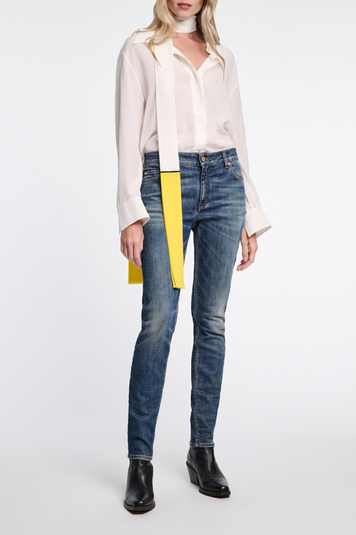 Джинсы из хлопка