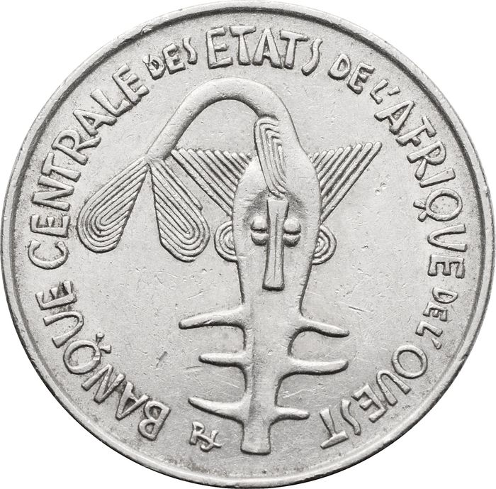 100 франков 1967-2009 Западная Африка (BCEAO) XF