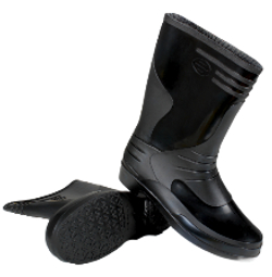 Сапоги женские ПВХ, черный