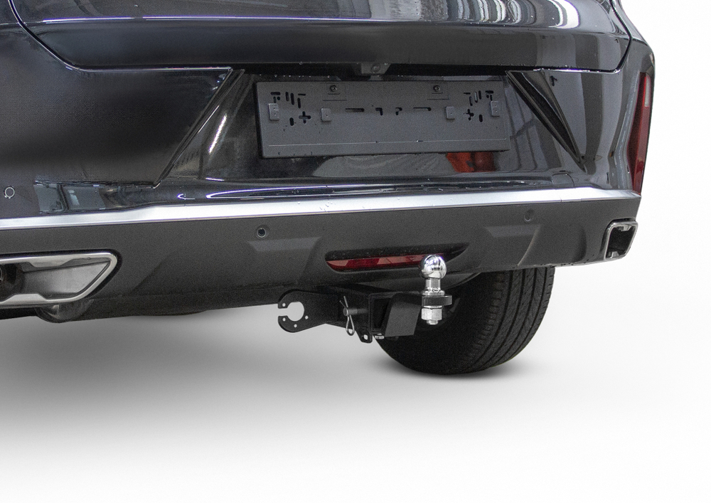 Фаркоп c электрикой Smart для Exeed TXL I поколение 2-й рестайлинг 2024-н.в., рынок РФ, шар E, 1500/75 кг., F.0211.006