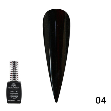 Топ с глиттером Galaxy Top Coat 04, 12 мл