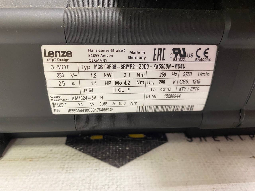 Lenze MSC 09F38-SRMP2-Z0D0-KK5S00N-R0SU хранение