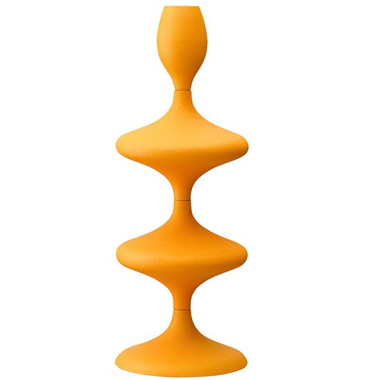 Подсвечник vivlend, 29 см, оранжевый