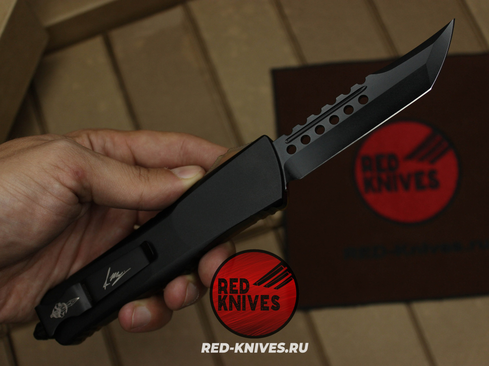 Нож Microtech Troodon Ultem Magnacut H/E - черный клинок RK/Н122