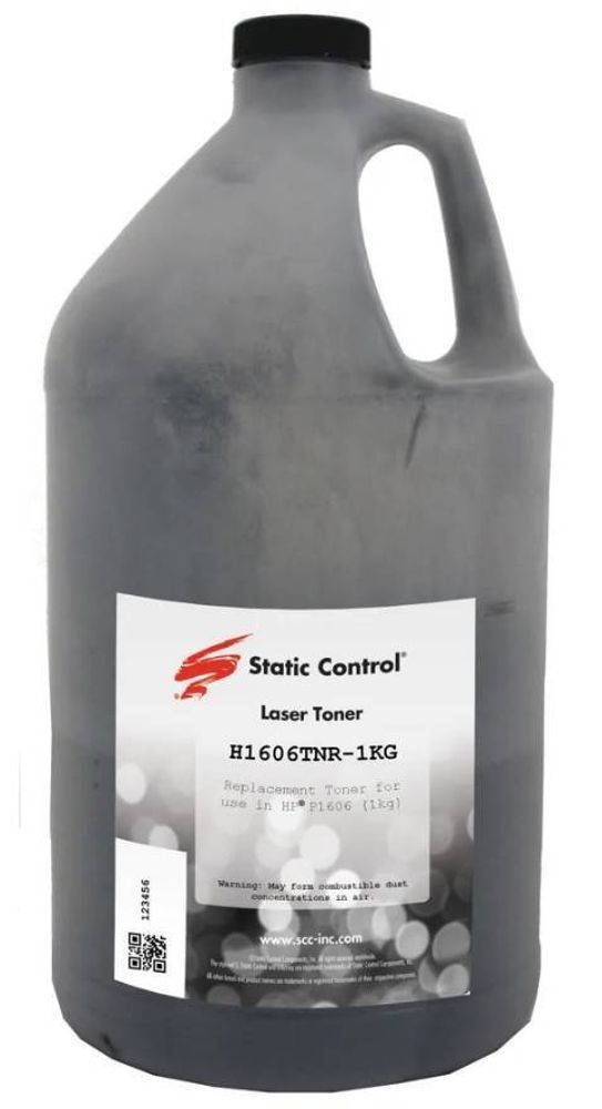 Тонер Static Control H1606TNR для HP CB435/CB436/CE285/CE278/CF279/CF283 (1кг) универсальный