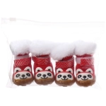 Ботинки зимние для животных «МОДНЫЙ БРО», на липучке, цвет красный, размер 3, 5см