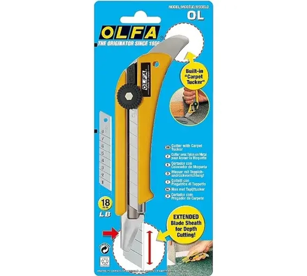 OLFA с выдвижным лезвием 18мм, нож (OL-OL), шт
