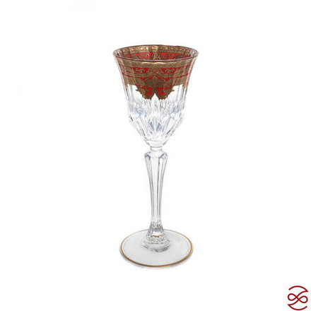 Набор рюмок Astra Gold Natalia Golden Red Decor 80мл(6 шт)
