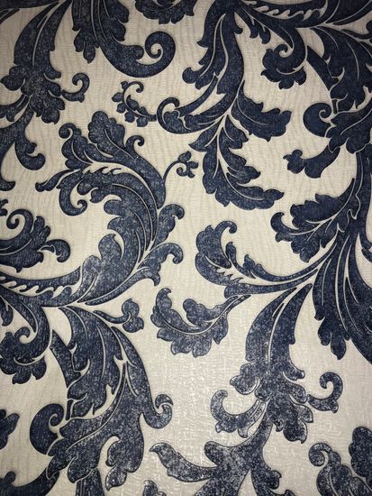 Обои GRAHAM&BROWN винил компакт. на флизе 1,04х10 вензель синий