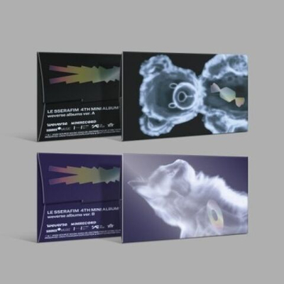 Альбом LE SSERAFIM - CRAZY 4th Mini Album WVS ALBUMS 2 Version SET