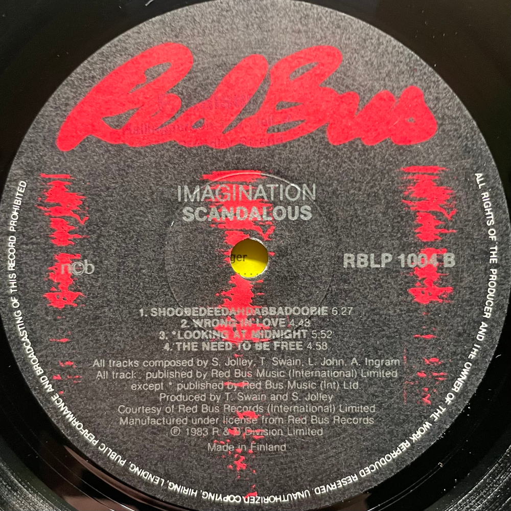 Imagination ‎– Scandalous (Скандинавия 1983г.)