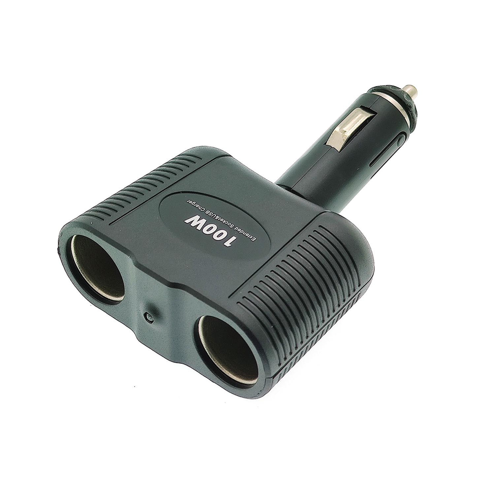 Разветвитель авто Olesson NO.1643 (2розетки/100W)