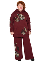 Толстовка из футера с начесом Любава