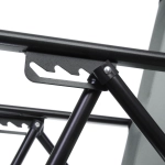 Кресло складное с подлокотниками TFS1608, 54*68*95 см, 3 положения, серый.