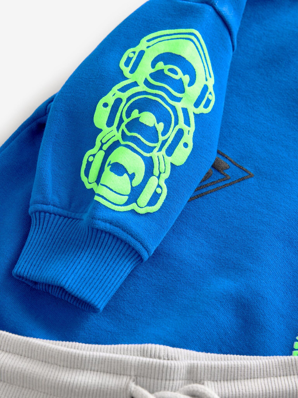 Толстовка и брюки карго в комплекте для мальчика Next N96-342, Синий, Серый