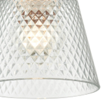 8049/1A SUSPENTIONI LN26 392 хром/прозрачный металл/стекло Подвесной светильник E27 1*60W 220V MANOLA