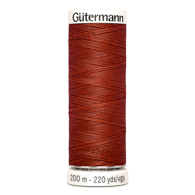 01 Нить Sew-All 100/200 м для всех материалов, 100% полиэстер Gutermann 748277 (221 красно-терракотовый)
