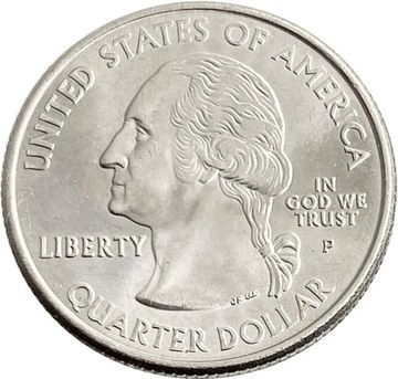 25 центов (1/4 доллара, квотер) 2002 США «Штат Теннесси» (P)