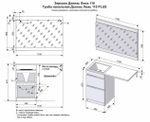 Тумба с раковиной Style Line El Fante Даллас 110 см, Люкс, напольная, белый, Plus, эмаль