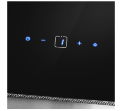 Каминная вытяжка Maunfeld MERSEY 90 Inox Glass BLACK