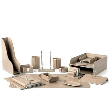 Настольный набор из кожи Cuoietto серии Business из 18 предметов (NBCLat18.1)