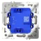 Выключатель встраиваемый VOLTUM S70 одноклавишный 10А, (сталь) vls010105