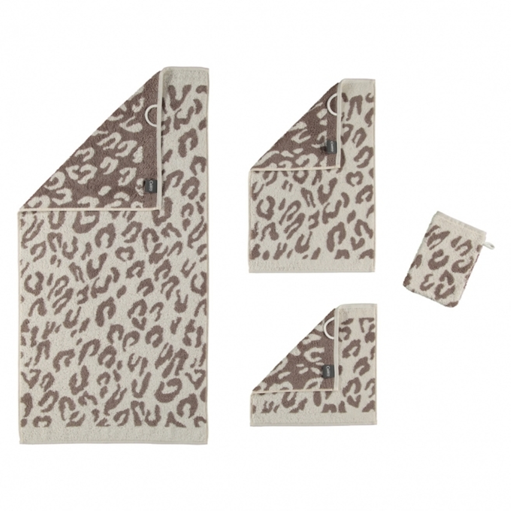 Полотенце 30x50 Cawo Instinct Leopard 563 бежевое