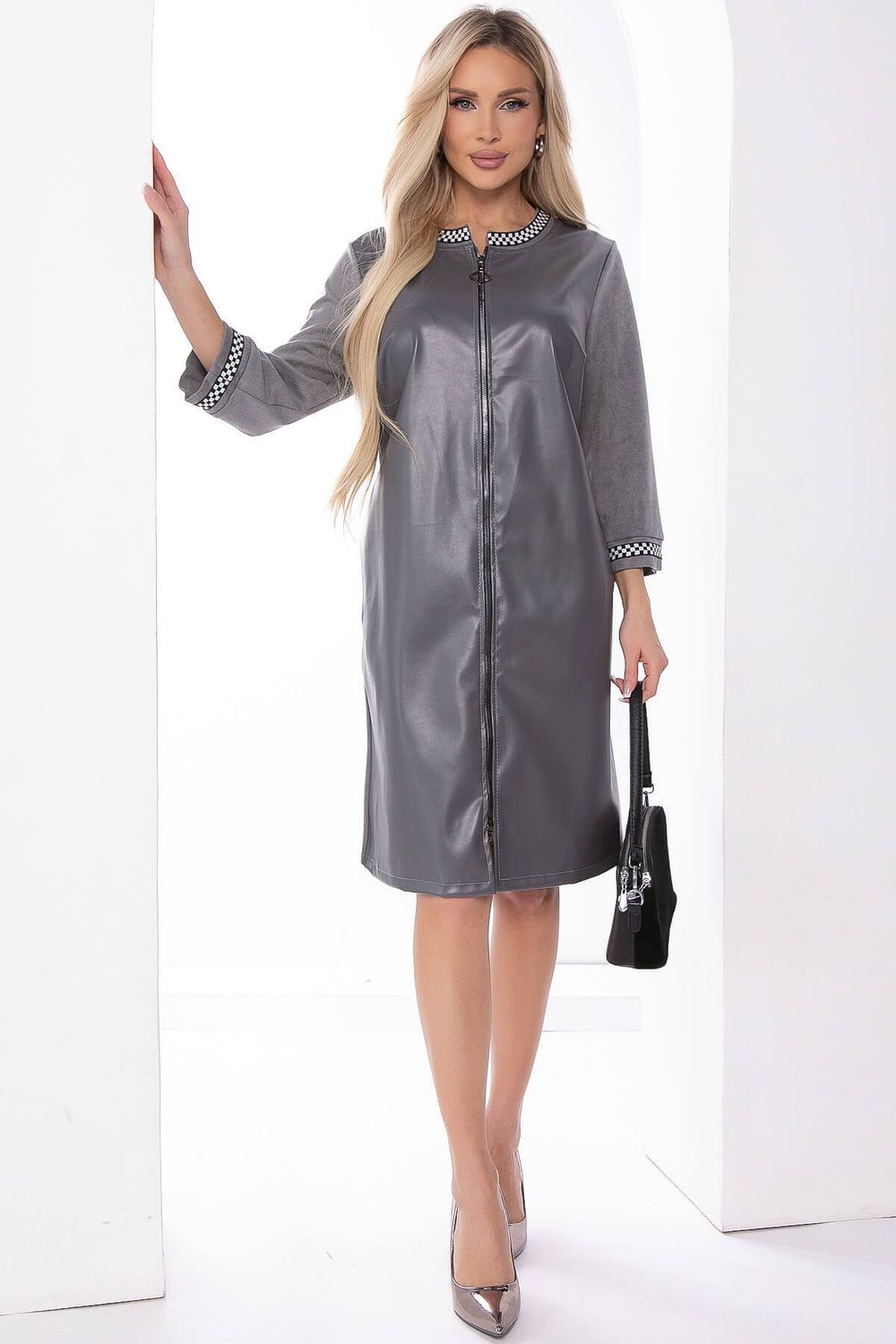 Платье "Эмели" (грей) П8155 LT Collection (Акция)