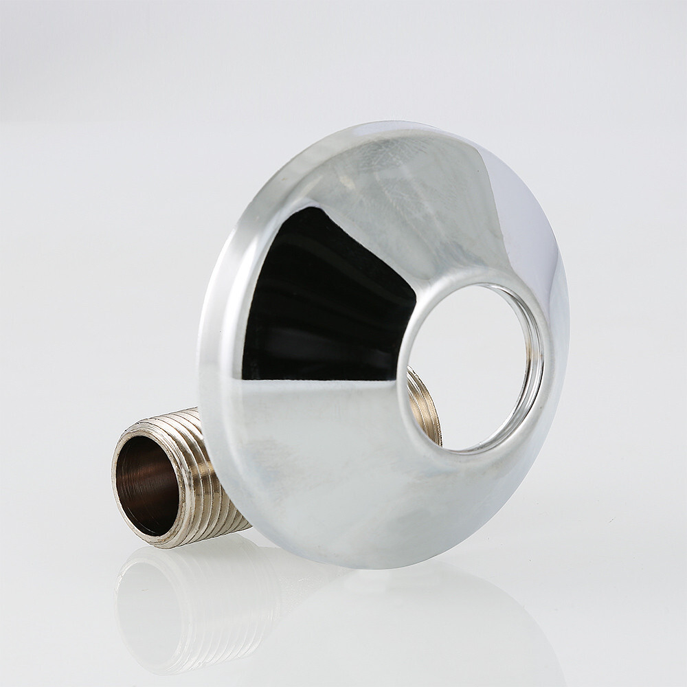 Эксцентрик латунный никелированный с декоративной чашкой из хрома VALTEC
