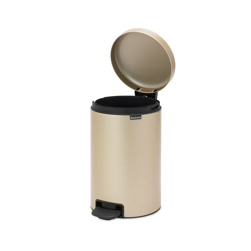 Brabantia NewIcon Контейнер для мусора Gold Metalic, 12 л.