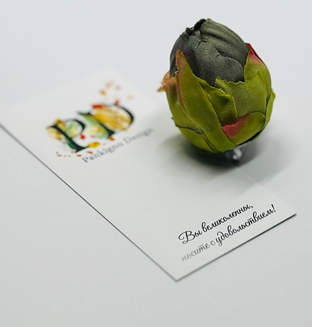 Брошь Pankigno Design с бутоном пиона