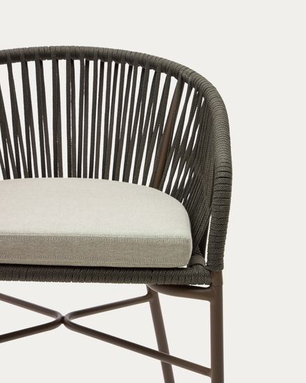 Стул Yanet из зеленой веревки, высота 65 см Испания La Forma