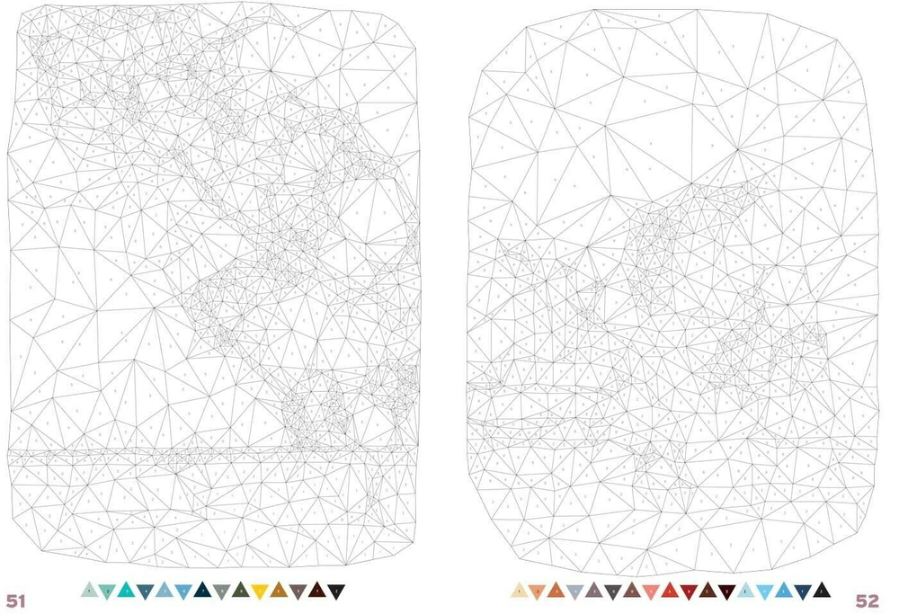 Раскраска по номерам Coloriages mysteres Disney Triangles magiques / 9782019462970